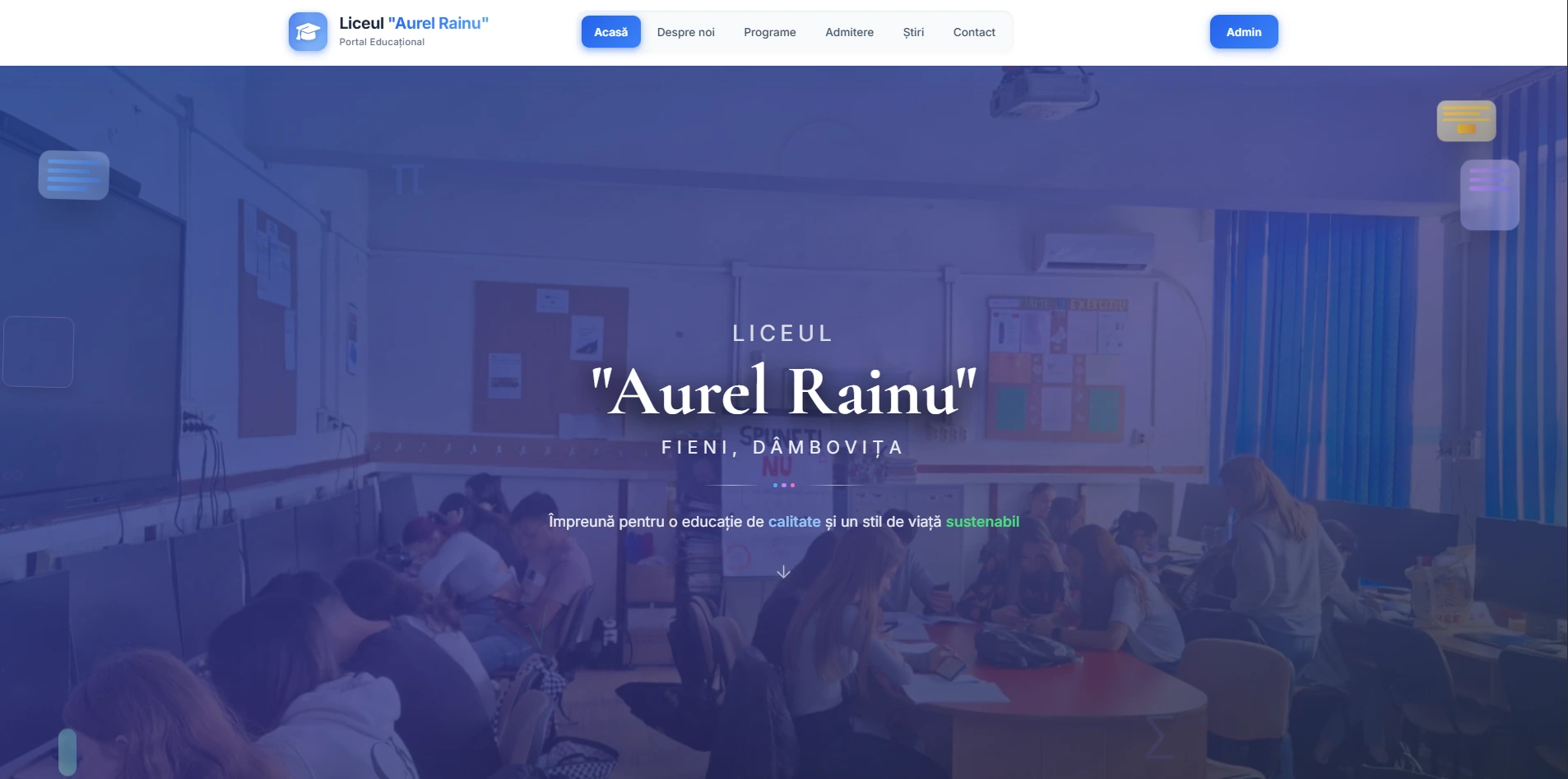 Liceul Aurel Rainu Fieni — web development